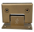 BISAGRA MURO A VIDRIO 90° ORO MATE ACERO INOXIDABLE 201