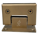 BISAGRA MURO A VIDRIO 90° ORO MATE ACERO INOXIDABLE 201