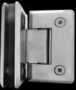 BISAGRA VIDRIO A VIDRIO 90° SATIN ACERO ZAMAC