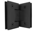 BISAGRA VIDRIO A VIDRIO 90° NEGRO ACERO INOXIDABLE 201