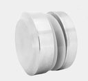 CONECTOR CIRCULAR VIDRIO A VIDRIO SATIN ACERO INOXIDABLE 304