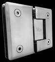 BISAGRA VIDRIO A VIDRIO 180° SATIN ZAMAC