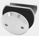SOPORTE BARRA A VIDRIO SISTEMA COLGANTE SATIN ACERO INOXIDABLE 304