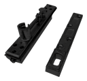 BRAZO PARA BISAGRA HIDRAULICA PARA ALUMINIO NEGRO ACERO INOXIDABLE 304