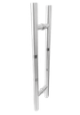 JALADERA TIPO H COMBINADA 45CM SATIN ACERO INOXIDABLE 304