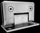 BISAGRA MURO A VIDRIO 90° SATIN ZAMAC