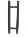 JALADERA TIPO H 45CM NEGRO ACERO INOXIDABLE 201