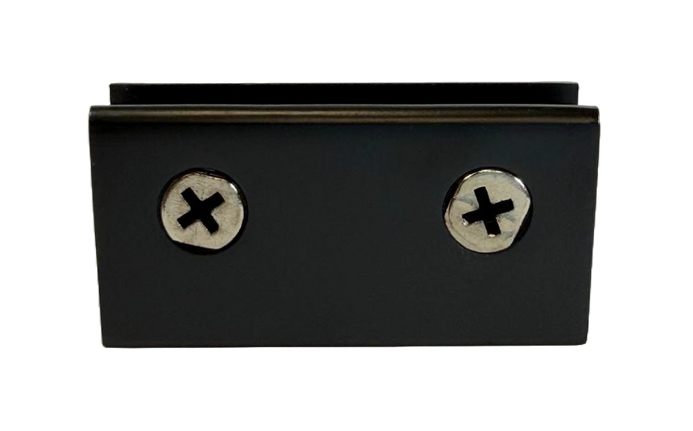 CLIP PARA ENTREPAÑO RECTANGULAR NEGRO ZAMAC