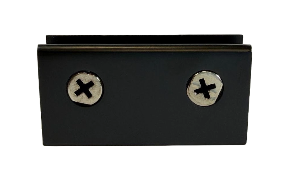 CLIP PARA ENTREPAÑO RECTANGULAR NEGRO ZAMAC