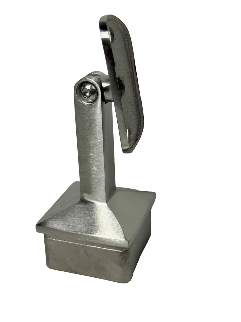 TAPA CON BASE PARA TUBO CUADRADO DE 50MM SATIN ACERO INOXIDABLE 304