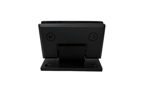 WALL-TO-GLASS HINGE 90° OFFSET BLACK STAINLESS STEEL 201