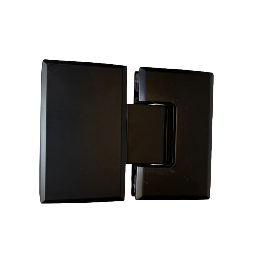 BISAGRA VIDRIO A VIDRIO DE 180° NEGRO ACERO INOXIDABLE 304
